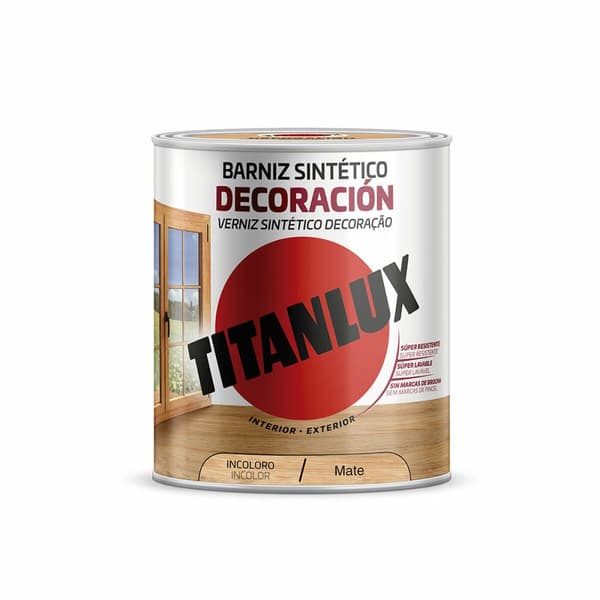Synteettinen lakka Titanlux m12100014 Matta Väritön 250 ml