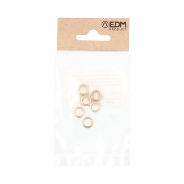 Aluslevyt EDM 85486 OV02 Messinki Ø 10 mm 10 x 7 x 1,5 mm Ovaali Saranat