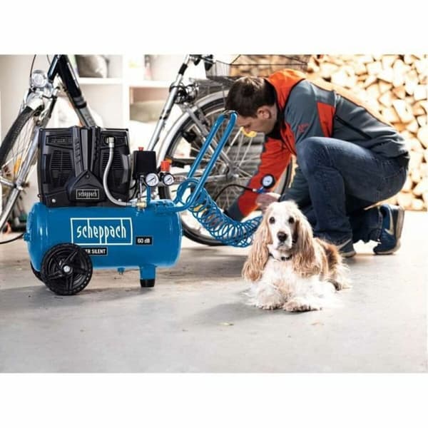 Ilmakompressori Scheppach HC25Si Horisontaalinen 1100 W 8 bar 24 L