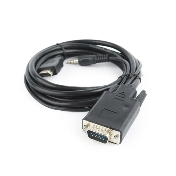 VGA - HDMI-adapteri audiolla GEMBIRD A-HDMI-VGA-03-6 Musta 1,8 m
