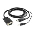 Pikkukuva 1 / 2: VGA - HDMI-adapteri audiolla GEMBIRD A-HDMI-VGA-03-6 Musta 1,8 m