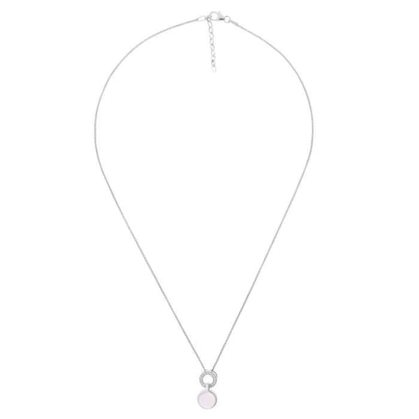 ORPHELIA-925 Sterling Silver Damhänge Halsband Silver-ZH-7288