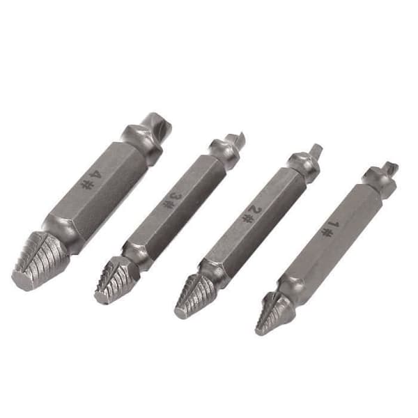 sourcingmap Screw Extractor Borr Bit Guide Set Trasiga skadade bultar Remover 10,2cm1