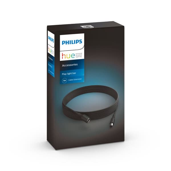 Forlængerledning Philips 5 m Sort