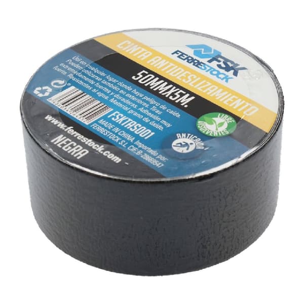 Självhäftande band Ferrestock 5 m x 50 mm Svart Slirsäker