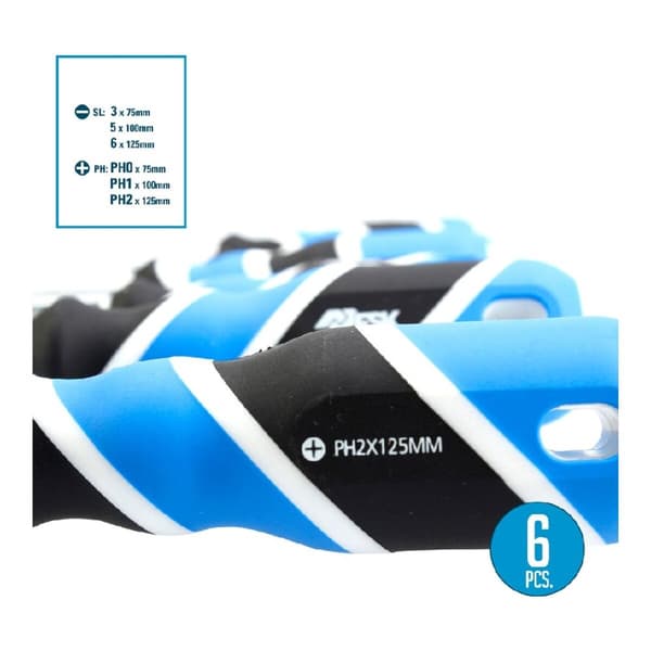 Skruvmejselset Ferrestock (6 pcs)