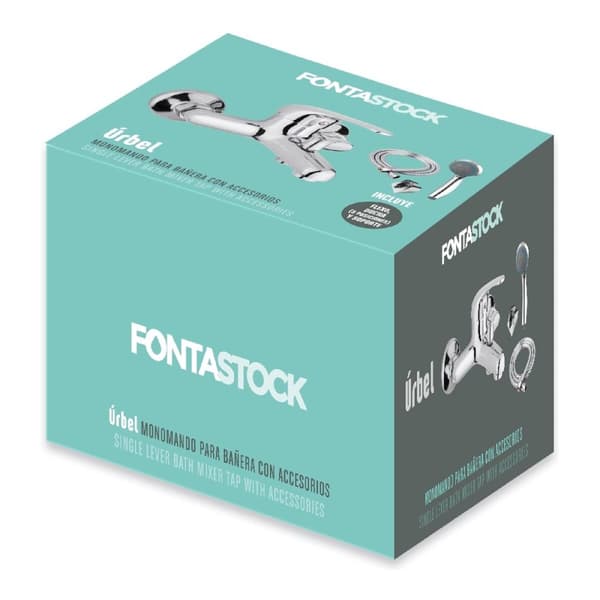Tillbehörssats Fontastock Bad/dusch Zink