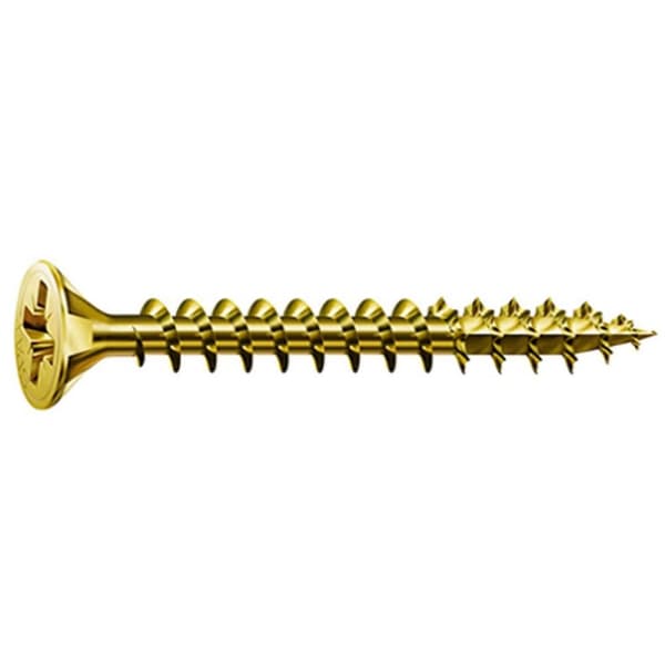 Æske med skruer SPAX Yellox Træ Fladt hoved 100 Dele (5 x 40 mm)