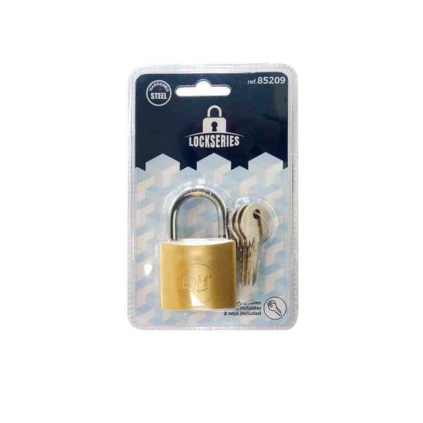 Nøgle hængelås EDM 85209 Kobber Bue 40 x 23 mm