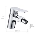 Miniatyrbillede 2 af 3: Hane med blandingsbatteri EDM 01142 Altea Rustfrit stål Kobber Zink Bidet