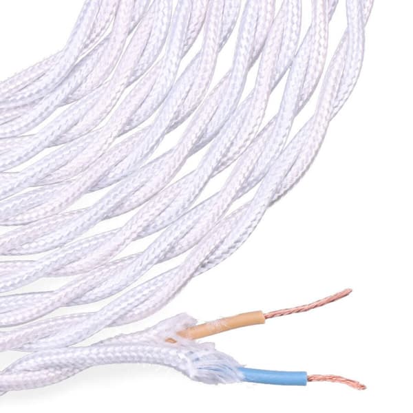 Kabel EDM 11876 C01 2 x 0,75 mm 5 m Hvid Aluminium