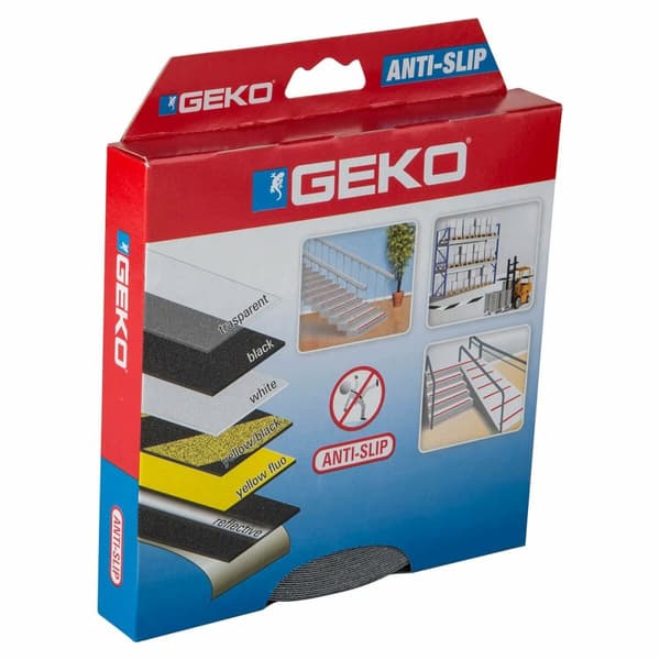 Selvklæbende bånd Geko Sort 15 m x 25 mm