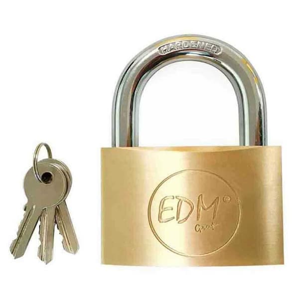 Nøgle hængelås EDM 85211 Kobber 60 x 36 mm