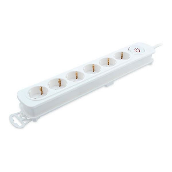 Stikdåse - 6 udtag med kontakt TM Electron 3680 W