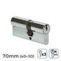 Miniatyrbillede 2 af 3: Cylinder EDM 85178 r13 nikkel Kort camlock Europæisk