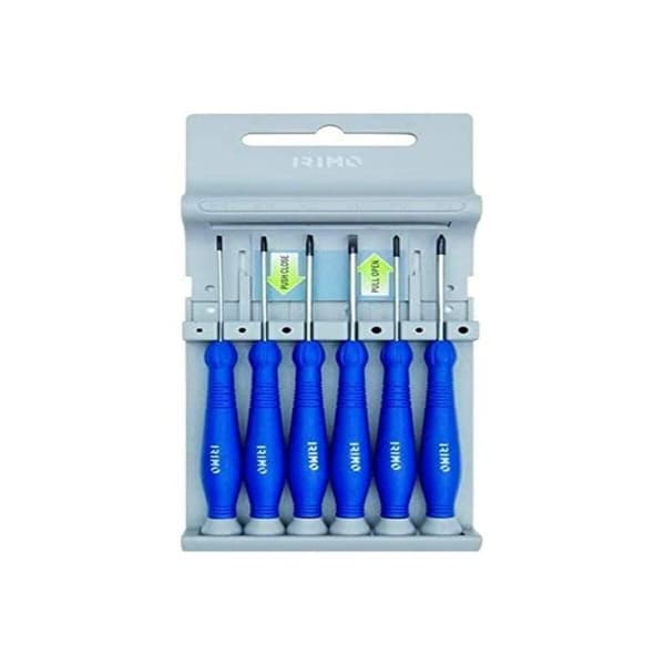 Skruvmejselset Irimo 461-6-b PH0-PH00-PH000 1,6-2-2,5-3 mm Skruvmejselset