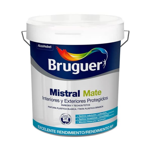 Måla Bruguer Mistral 5586676 Svart 750 ml
