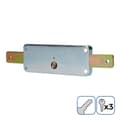 Miniatyrbillede 3 af 4: Lås EDM 85260 Stål 154 x 59 mm Persienne Til indpakning