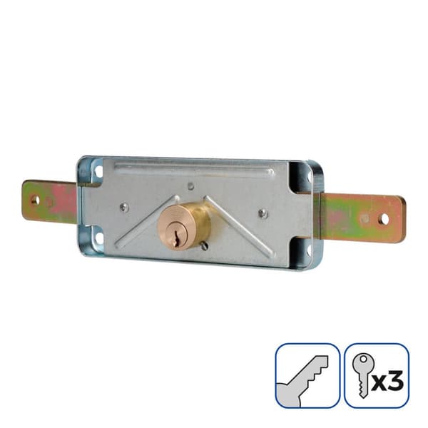 Lås EDM 85260 Stål 154 x 59 mm Persienne Til indpakning