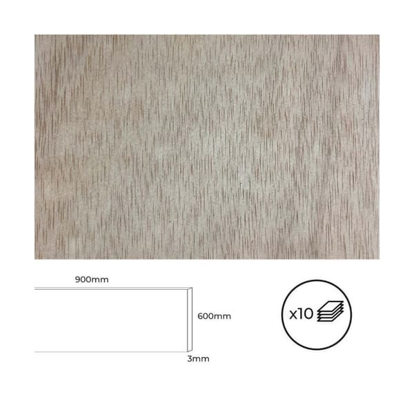 Plywoodskiva Bertini Calabo 90 x 60 cm (10 antal)
