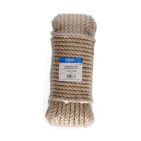 Punottu köysi EDM 87868 Luonnollinen Juutti 20 m