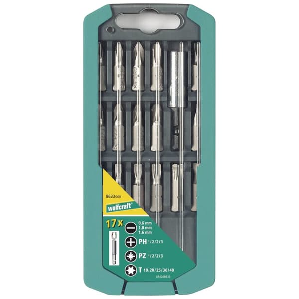Teräsetti Wolfcraft 8633000 Ruuviväännin