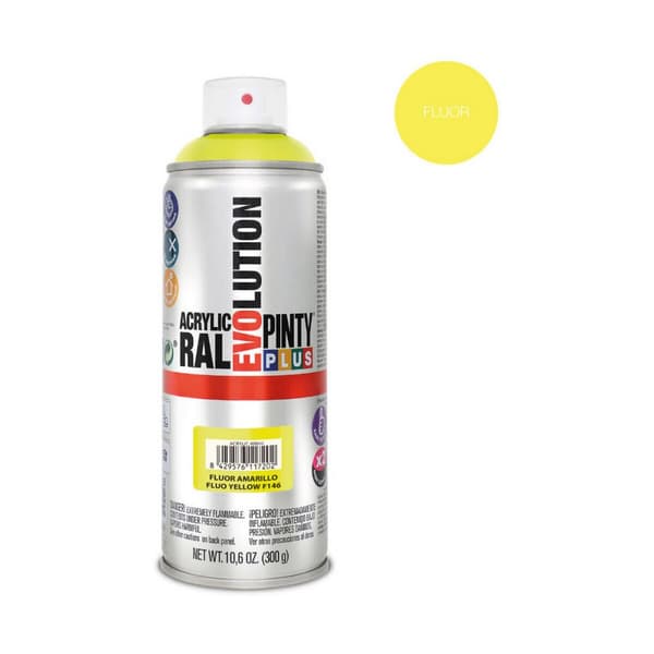 Sprejfärg Pintyplus Evolution F146 400 ml Fluorescerande Gul
