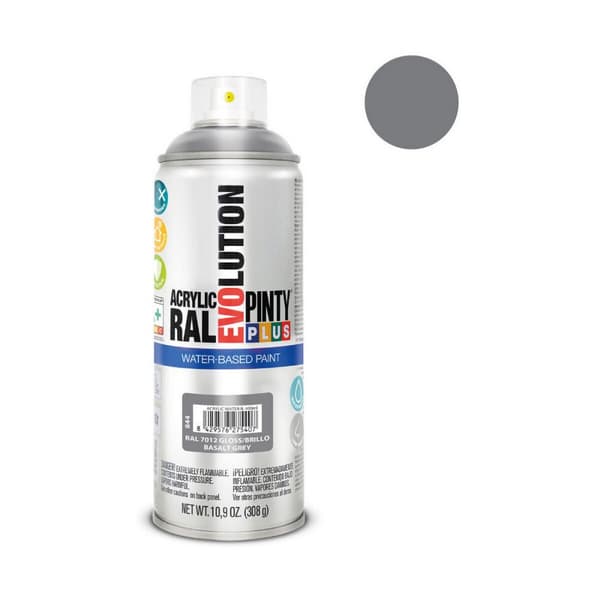 Sprejfärg Pintyplus Evolution RAL 7012 400 ml Vattenbaserat Basalt Grey