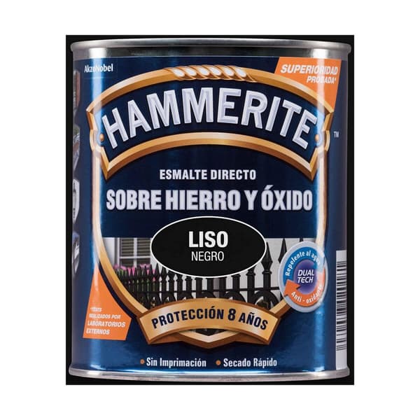 Antioxidantemalj Hammerite 5093791 Svart 750 ml Glansig