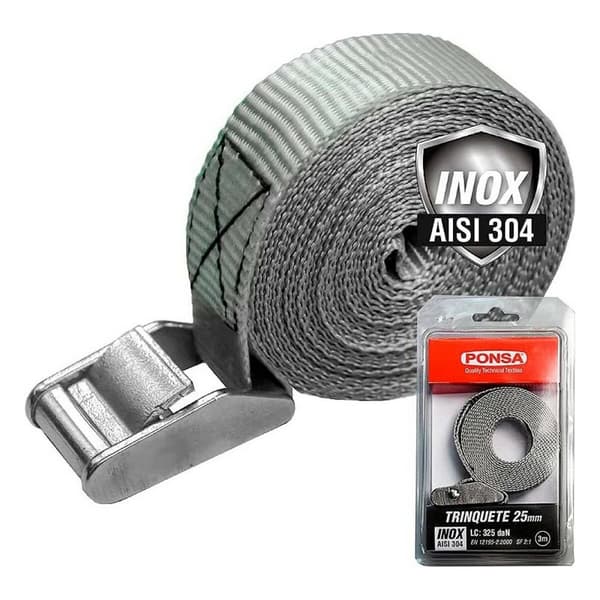 Spärrhake Ponsa 027,207,025,503 Grå 25 mm x 3 m