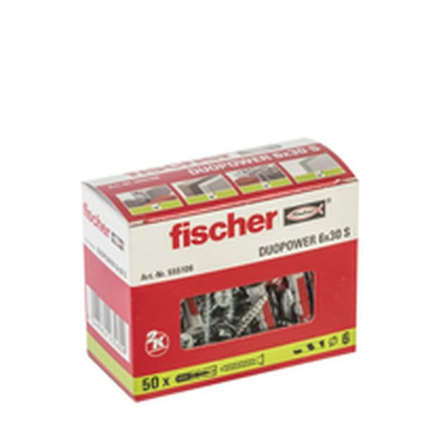 Seinätapit ja ruuvit Fischer duopower 50 Seinätapit ja ruuvit (4,5 x 40 mm)