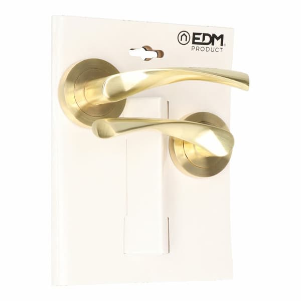 Handtag med ros EDM 85438 707 Aluminium Ø 50 mm