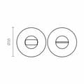 Miniatyrbillede 3 af 4: Håndtag med fingerskrue EDM 85446 707 Aluminium Ø 35 mm