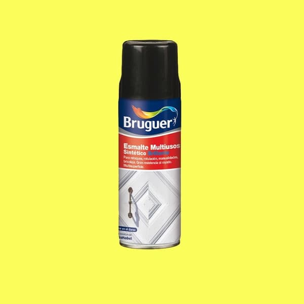 Synteettinen emalimaali Bruguer 5197985 Spray Monikäyttöinen Sitruuna 400 ml