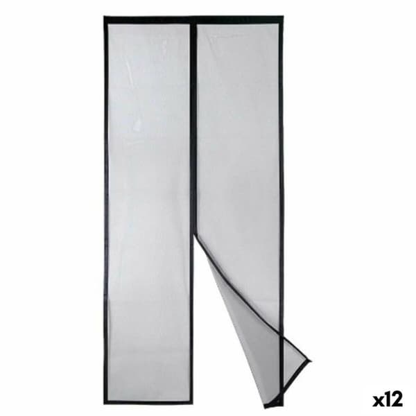 Hyttysverkko Kipit BA2301-490 Musta Polyesteri Magneetti 90 x 210 cm Magneettinen (12 osaa)