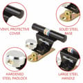 Pikkukuva 3 / 6: Avainriippulukko Master Lock 1488EURDAT Teräs Pyöreä