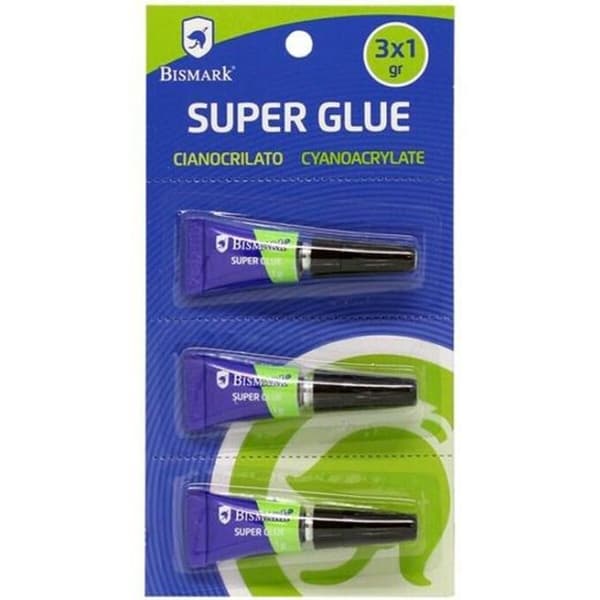 Omedelbar vidhäftning Bismark Super Glue 1 g (24 antal)