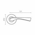 Pikkukuva 3 / 3: Kahva ruusukkeella EDM 85440 707 Alumiini Ø 50 mm