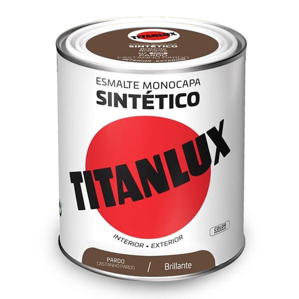 Synteettinen emalimaali Titanlux 5808942 Kiiltävä Ruskea 750 ml