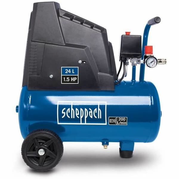 Ilmakompressori Scheppach HC30OX Horisontaalinen 1100 W 8 bar 24 L
