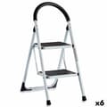 Pikkukuva 1 / 3: Taitettavat tikkaat Kipit KX1402-GREY429 Valkoinen Musta Harmaa Metalli 38 x 50 x 84 cm (6 osaa)