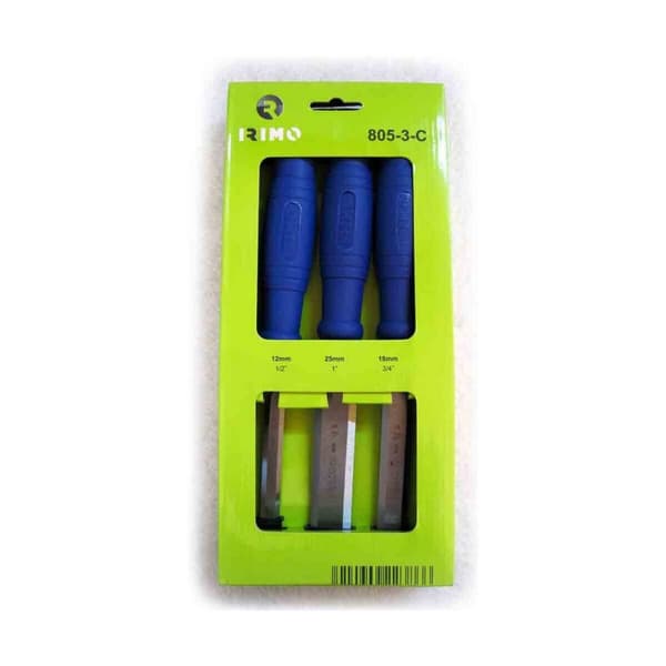 Chisel set Irimo 805-3-c 3 Delar 12 mm 18 mm 25 mm Stål