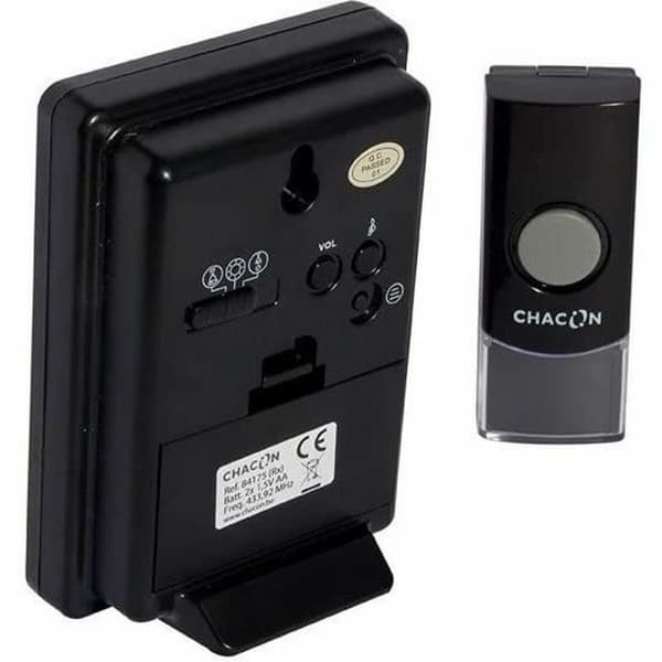 Trådlös dörrklocka med knapp Chacon (12 V)