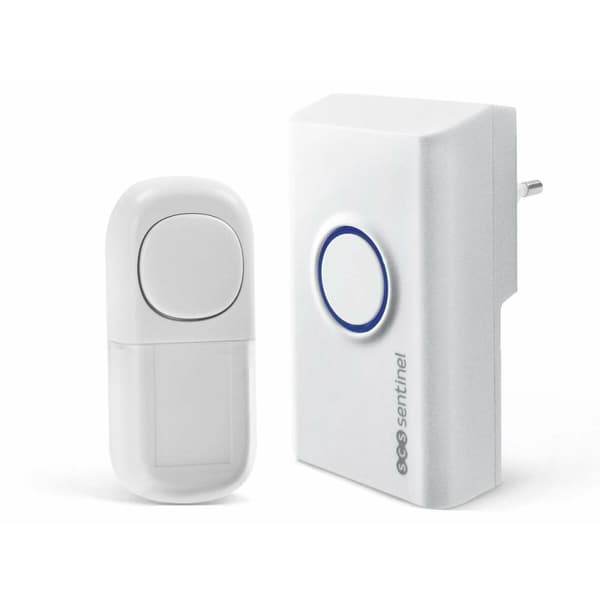 Trådlös dörrklocka med knapp SCS SENTINEL OneBell 80 Eco 80 m