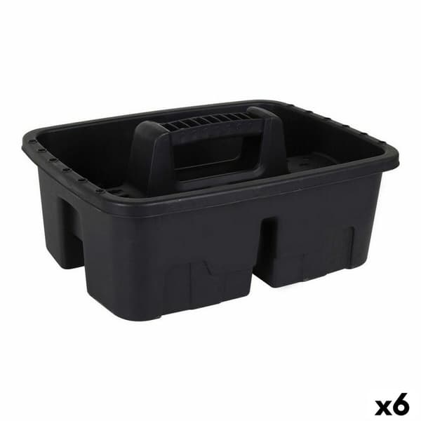 Verktygsförvaring Dem Brico Bricka Svart 38,5 x 29,5, x 17 cm (6 antal)