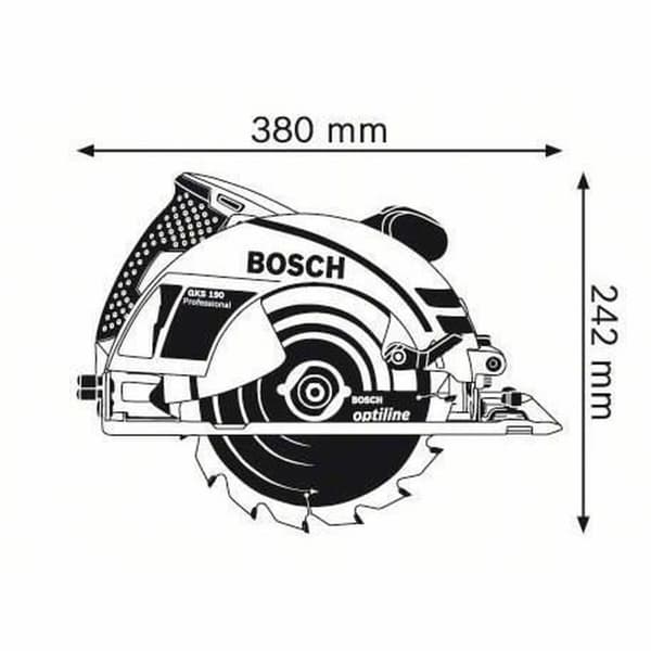 Cirkelsåg BOSCH Professional GKS 190 1400 W 230 V 190 mm