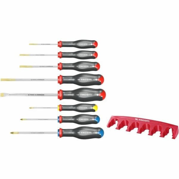 Skruvmejselset Facom Protwist AT.8PB Phillips Platt Pozidriv 8 Delar