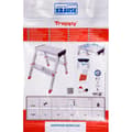 Miniatyrbild 2 av 5: Hoppvikbar trappstege, 2 steg Krause 130020 Silvrig Aluminium