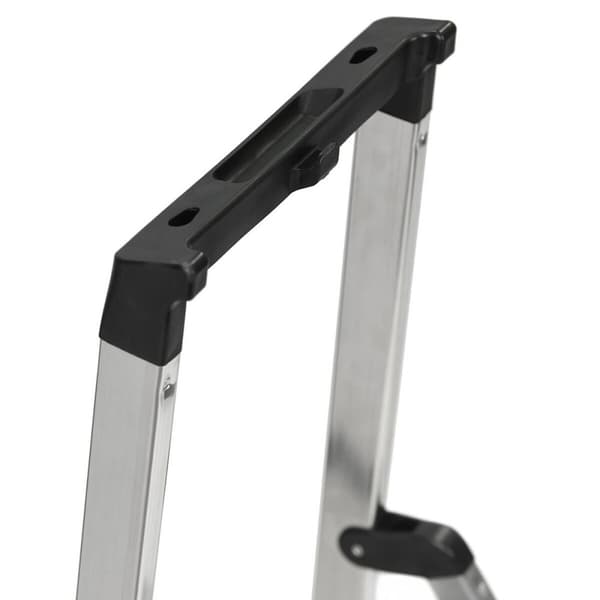 Hoppvikbar trappstege, 3 steg Krause 126214 Silvrig Aluminium