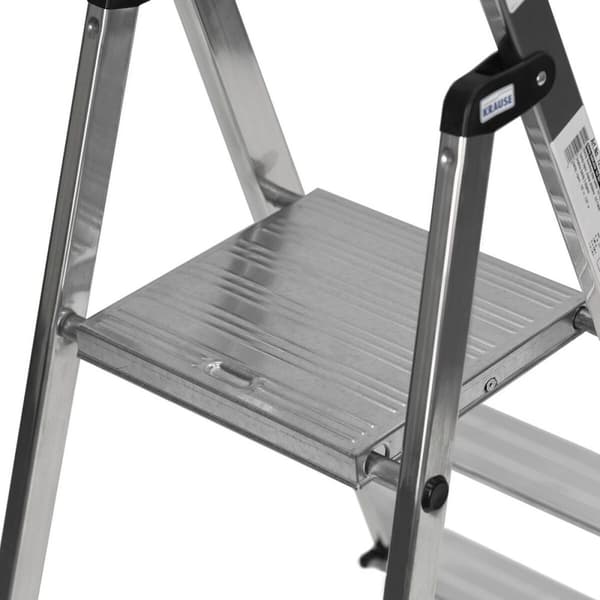 Hoppvikbar trappstege, 3 steg Krause 126214 Silvrig Aluminium